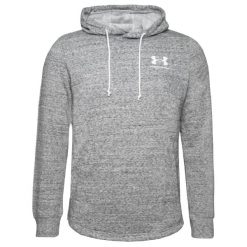 Bluza z kapturem Under Armour Rival Terry LC. Szare bluzy z kapturem Under Armour, s, bez wzorów, z materiału, z kapturem. Za 236.65 zł.