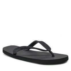 Japonki Jack&Jones. Czarne japonki Jack&Jones, bez wzorów. Za 39.99 zł.