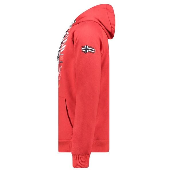 Bluza męska Geographical Norway GALDEMAR RED DB MEN 100, czerwona z kapturem. Czerwone bluzy z kapturem Geographical Norway, l, bez wzorów, z bawełny, z kapturem. Za 149.00 zł.