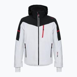 Kurtka narciarska męska CMP 35W0077 Zip Hood. Białe kurtki narciarskie i snowboardowe CMP, m, bez wzorów, narciarskie. Za 1,181.60 zł.