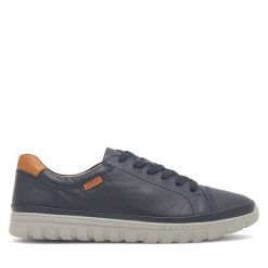 Półbuty Go Soft. Niebieskie eleganckie półbuty GO SOFT, bez wzorów, bez obcasa, bez zapięcia. Za 229.99 zł.