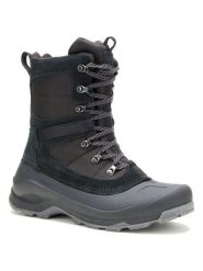 Kamik Skórzane kozaki zimowe "Empirex" w kolorze czarnym rozmiar: 41. Czarne kozaki Kamik, na zimę, bez wzorów, z materiału, bez obcasa, bez zapięcia. Za 323.50 zł.