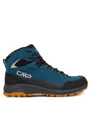 CMP Trekkingi Vertyx Mid Wp 3Q17287 Niebieski. Niebieskie botki sznurowane CMP, bez wzorów, ze skóry, bez obcasa, bez zapięcia. Za 689.99 zł.