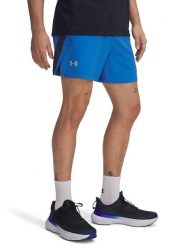 Under Armour Szorty sportowe "Launch 5" w kolorze niebieskim rozmiar: M. Niebieskie krótkie spodenki sportowe Under Armour, m, bez wzorów, z materiału. Za 89.88 zł.