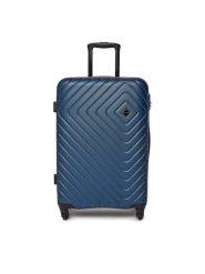 WITTCHEN Walizka średnia 56-3A-752-91 Granatowy. Niebieskie walizki Wittchen, bez wzorów, z tworzywa sztucznego, średnie. Za 459.99 zł.