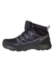 SALOMON Buty turystyczne "Onis Mid GTX" w kolorze czarnym rozmiar: 42. Czarne buty trekkingowe Salomon, bez wzorów, z gore-texu, bez zapięcia, outdoorowe, gore-tex. Za 327.32 zł.