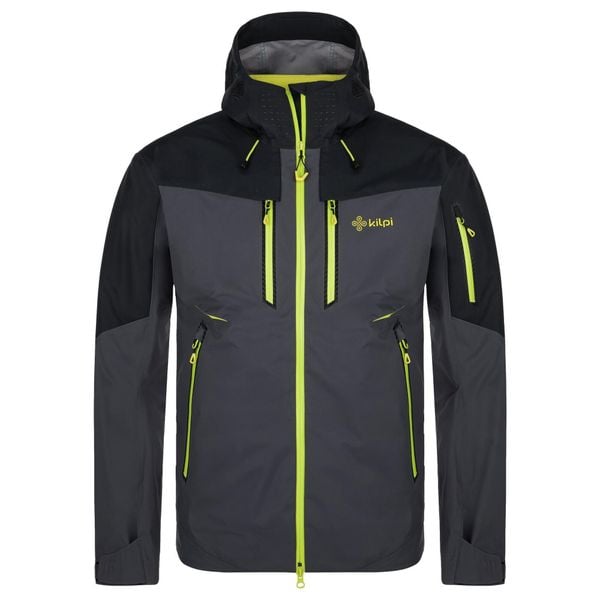 Męska wodoodporna kurtka outdoorowa Kilpi HASTAR-M. Szare kurtki Kilpi, m, bez wzorów, bez kaptura. Za 1,041.73 zł.