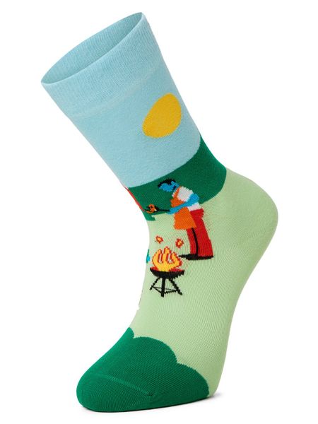 Happy Socks Skarpety Mężczyźni zielony|niebieski|czerwony, 41-46. Czerwone skarpety Happy Socks, bez wzorów, z dzianiny. Za 49.95 zł.