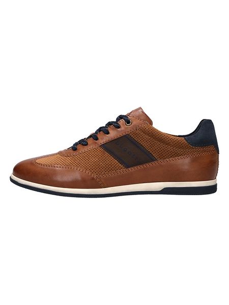 Bugatti Sneakersy "Titon" w kolorze jasnobrązowym rozmiar: 45. Brązowe buty sportowe casual Bugatti, bez wzorów, bez zapięcia. Za 203.93 zł.