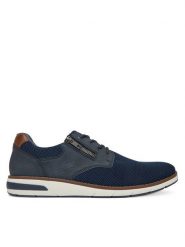 Rieker Sneakersy 11311-14 Granatowy. Niebieskie buty sportowe casual Rieker, bez wzorów, z materiału, bez zapięcia. Za 389.99 zł.