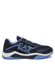 EA7 Emporio Armani Sneakersy X8X192 XK407 U247 Granatowy. Niebieskie buty sportowe casual EA7 Emporio Armani, bez wzorów, ze skóry, bez zapięcia. Za 759.99 zł.
