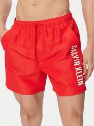 Calvin Klein Swimwear Szorty kąpielowe LV00N61047 Czerwony Regular Fit. Czerwone kąpielówki Calvin Klein Swimwear, m, bez wzorów, z syntetyku. Za 289.99 zł.