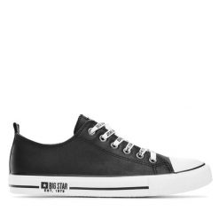 Trampki Big Star Shoes. Czarne trampki BIG STAR SHOES, m, bez wzorów, bez zapięcia. Za 69.99 zł.