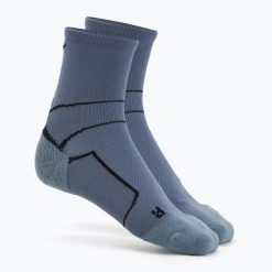 Skarpety Mizuno ER Trail. Niebieskie skarpety Mizuno, bez wzorów, z elastanu. Za 28.99 zł.