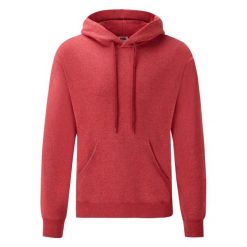 Męska Klasyczna Bluza Z Kapturem. Czerwone bluzy z kapturem Fruit of the Loom, m, bez wzorów, z kapturem. Za 80.99 zł.