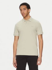 BOSS Polo Pe_Interlock 50520109 Beżowy Regular Fit. Brązowe koszulki polo Boss, m, bez wzorów, z bawełny, bez kołnierzyka, bez ramiączek. Za 339.99 zł.