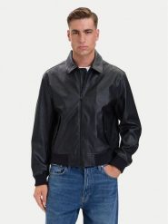 Calvin Klein Jeans Kurtka z imitacji skóry LV04RH413G Czarny Regular Fit. Czarne kurtki Calvin Klein Jeans, l, bez wzorów, z jeansu, bez kaptura. Za 799.99 zł.