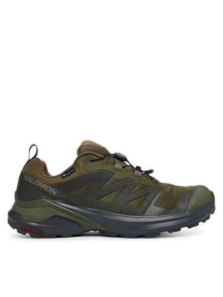 Salomon Trekkingi X-Adventure Gtx GORE-TEX L45457800 Khaki. Brązowe buty trekkingowe Salomon, bez wzorów, z gore-texu, bez zapięcia. Za 539.99 zł.