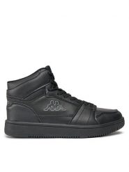 Kappa Sneakersy 361G12W Czarny. Czarne buty sportowe casual Kappa, bez wzorów, ze skóry, bez zapięcia. Za 279.99 zł.
