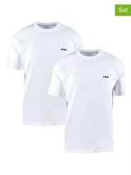 Fila Koszulki (2 szt.) w kolorze białym rozmiar: XL. Białe bezrękawniki Fila, xl, bez wzorów, z bawełny, bez kołnierzyka, bez ramiączek. Za 73.99 zł.