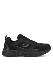 Skechers Sneakersy OAK CANYON 51898 BBK Czarny. Czarne buty sportowe casual Skechers, bez wzorów, ze skóry, bez zapięcia. Za 299.99 zł.
