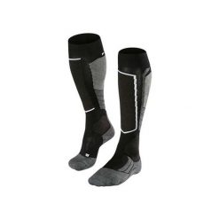 Podkolanówki Falke SK2 Wool. Czarne skarpety Falke, bez wzorów, z materiału. Za 215.50 zł.