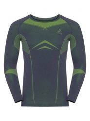 Odlo Podkoszulek funkcyjny "Fundamentals Performance" w kolorze granatowo-zielonym rozmiar: L. Niebieskie podkoszulki ODLO, l, bez wzorów, bez ramiączek. Za 145.94 zł.