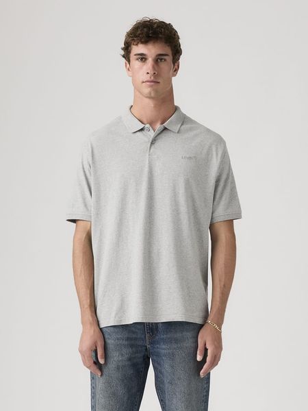Levi's Koszulka polo w kolorze szarym rozmiar: XL. Szare koszulki polo Levi's®, s, bez wzorów, z bawełny, bez kołnierzyka, bez ramiączek. Za 97.96 zł.