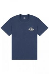 MĘSKA KOSZULKA LEE SMALL LOGO TEE RIVET NAVY 112376517. Niebieskie t-shirty Lee, l, bez wzorów, bez kołnierzyka, bez ramiączek. Za 79.99 zł.