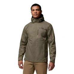 Męska kurtka Columbia Pouring Adventure II 2117171397. Zielone kurtki Columbia, m, bez wzorów, z materiału, z kapturem. Za 369.00 zł.