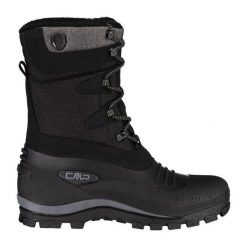 Buty CMP Nietos. Czarne buty turystyczne CMP, na zimę, bez wzorów, z materiału, bez zapięcia, outdoorowe. Za 319.99 zł.