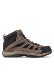 Columbia Trekkingi Crestwood Mid Waterproof BM5371 Brązowy. Brązowe botki sznurowane Columbia, bez wzorów, ze skóry, bez obcasa, bez zapięcia. Za 299.99 zł.