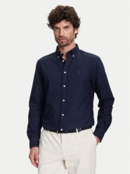 Tommy Hilfiger Koszula Solid Heritage MW0MW35774 Granatowy Regular Fit. Niebieskie koszule Tommy Hilfiger, m, bez wzorów, z bawełny, bez kołnierzyka, bez ramiączek. Za 389.99 zł.