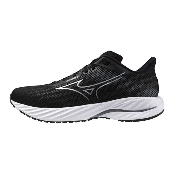 Buty do biegania Mizuno Wave Inspire 21. Czarne buty do biegania Mizuno, bez wzorów, z materiału, bez zapięcia, do biegania, mizuno wave. Za 677.00 zł.