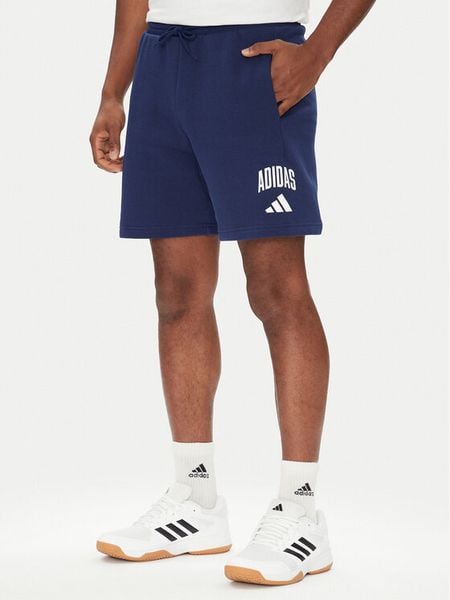 Adidas Szorty sportowe Collegiate JM1728 Niebieski Regular Fit. Niebieskie krótkie spodenki sportowe Adidas, m, bez wzorów, z bawełny. Za 149.99 zł.