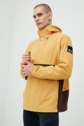 Jack Wolfskin kurtka męska kolor żółty przejściowa. Żółte kurtki Jack Wolfskin, m, bez wzorów, z materiału, bez kaptura. W wyprzedaży za 379.99 zł.