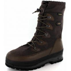 Buty zimowe męskie MEINDL Nordkap PRO GTX, z membraną Gore-Tex. Brązowe buty turystyczne MEINDL, na zimę, bez wzorów, z gore-texu, bez zapięcia, trekkingowe, gore-tex. Za 2,117.00 zł.