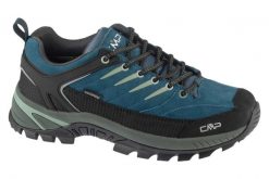 Buty trekkingowe męskie, Rigel 2.0 Low WP. Niebieskie buty turystyczne CMP, bez wzorów, z materiału, przed kostkę, bez zapięcia, trekkingowe. Za 459.99 zł.