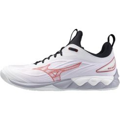 Buty halowe Mizuno Wave Luminous. Białe buty do biegania Mizuno, bez wzorów, z gumy, bez zapięcia, do biegania, mizuno wave. Za 601.75 zł.