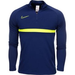 Bluza sportowa męska Nike Dri-Fit Academy 21 Dril Top. Niebieskie bluzy bez kaptura Nike, m, bez wzorów, bez kaptura. Za 129.99 zł.