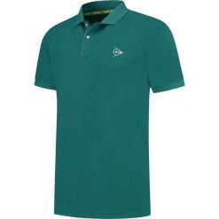 Koszulka tenisowa męska Dunlop Club Polo z kołnierzykiem. Zielone koszulki polo Dunlop, m, bez wzorów, bez kołnierzyka, bez ramiączek, tenisowe. Za 139.99 zł.