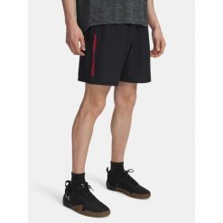 Spodenki Męskie Under Armour Treningowe Szybkoschnące Tech Wovn Wordmark. Czarne buty treningowe Under Armour, m, bez wzorów, sportowe. Za 139.99 zł.