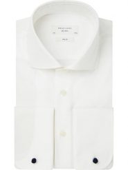 PROFUOMO Koszula - Slim fit - w kolorze białym rozmiar: 43. Białe koszule PROFUOMO, bez wzorów, z bawełny, bez kołnierzyka, bez ramiączek. Za 243.64 zł.