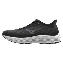 Buty do biegania męskie Mizuno Wave Sky 8. Czarne buty do biegania Mizuno, bez wzorów, z materiału, bez zapięcia, do biegania, mizuno wave. Za 809.00 zł.