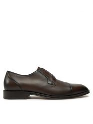 BOSS Półbuty Derrek 50535909 Brązowy. Brązowe eleganckie półbuty Boss, bez wzorów, ze skóry, bez obcasa, bez zapięcia. Za 1,079.00 zł.