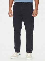 BOSS Spodnie materiałowe Sisla-8 50530599 Granatowy Regular Fit. Niebieskie spodnie materiałowe Boss, m, bez wzorów, z bawełny. Za 329.99 zł.