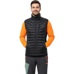 Kamizelka turystyczna męska Jack Wolfskin Routeburn Pro Ins. Czarne bezrękawniki Jack Wolfskin, m, bez wzorów, z poliesteru, bez kołnierzyka, bez ramiączek. Za 479.99 zł.