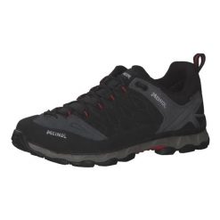 Buty Meindl Lite Trail GTX, z membraną Gore-Tex. Czarne buty turystyczne MEINDL, bez wzorów, z gore-texu, bez zapięcia, trekkingowe, gore-tex. Za 917.37 zł.