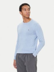 Tommy Hilfiger Sweter MW0MW28046 Błękitny Regular Fit. Niebieskie swetry rozpinane Tommy Hilfiger, m, bez wzorów, z bawełny, bez kołnierzyka, bez ramiączek. Za 469.99 zł.