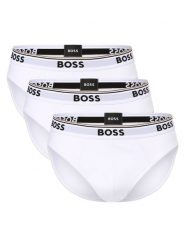 BOSS Slipy pakowane po 3 szt. Mężczyźni Bawełna biały, L. Białe slipki Boss, l, bez wzorów, z bawełny. Za 219.95 zł.